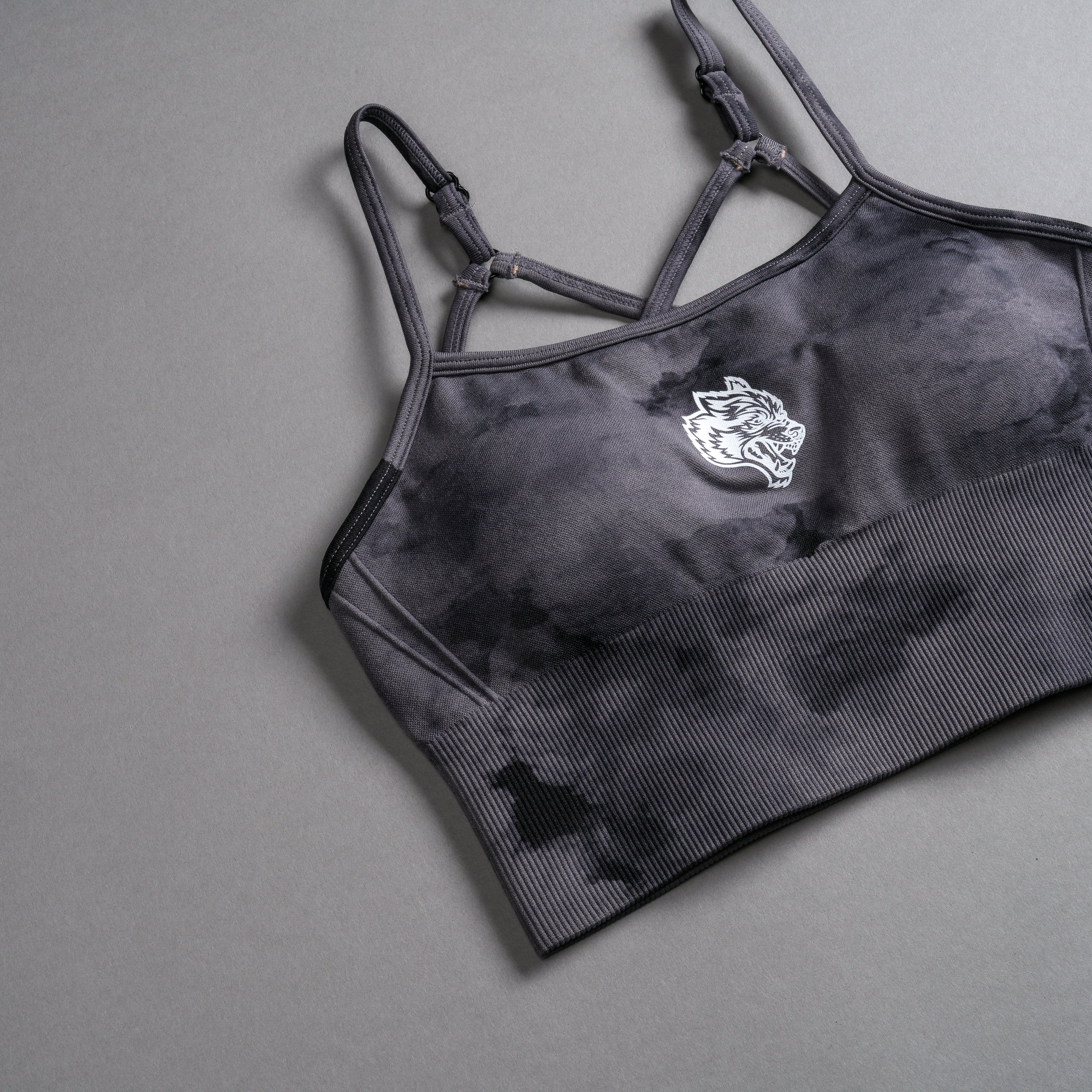 Single "Everson Seamless" Huxley Bra in Black Ghost Clouds