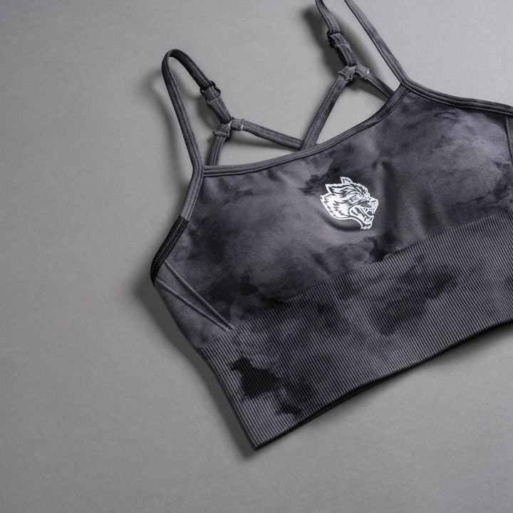 Single "Everson Seamless" Huxley Bra in Black Ghost Clouds