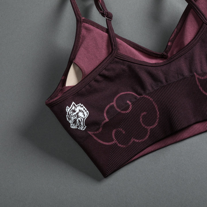 Wolf Cloud Loyalty "Everson Seamless" Sports Bra in Cherry Wine