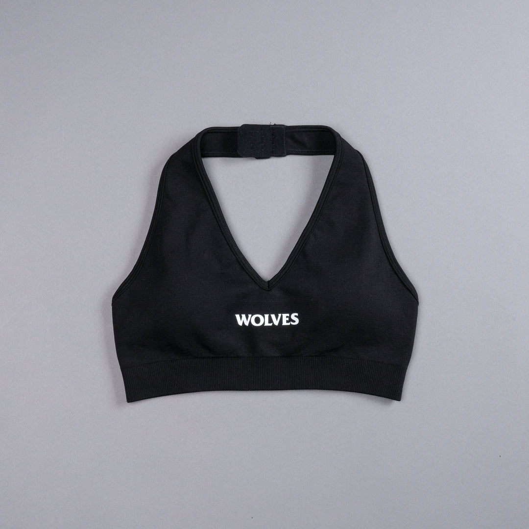 Hardcore "Everson Seamless" Halter Bra in Black