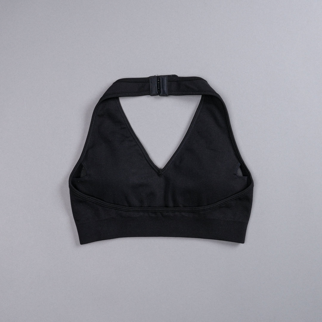 Hardcore "Everson Seamless" Halter Bra in Black
