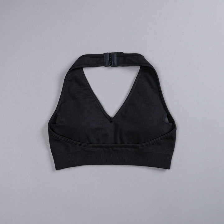 Hardcore "Everson Seamless" Halter Bra in Black