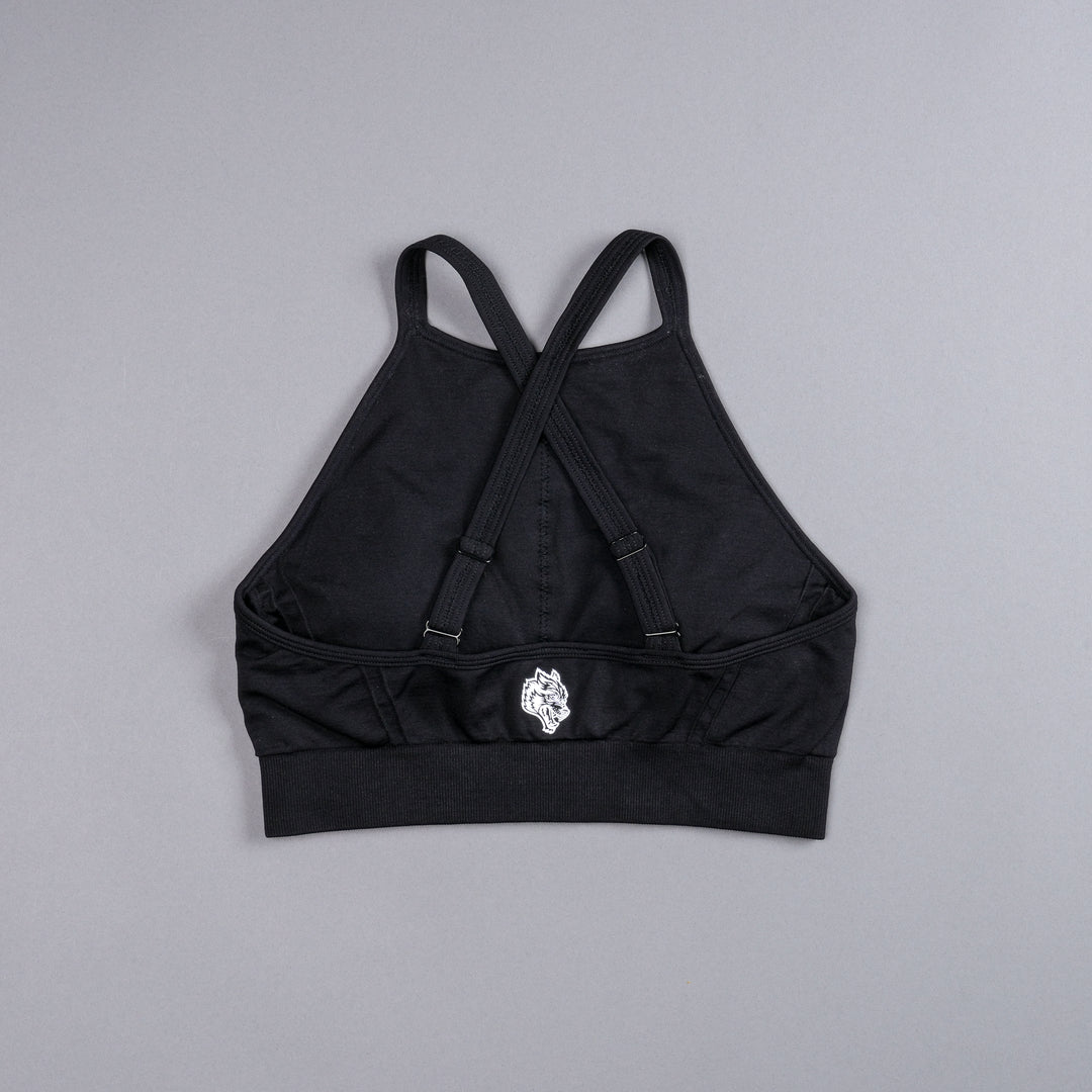 Chopper "Everson Seamless" High Neck Bra in Black