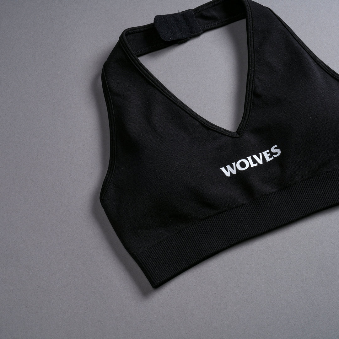 Hardcore "Everson Seamless" Halter Bra in Black