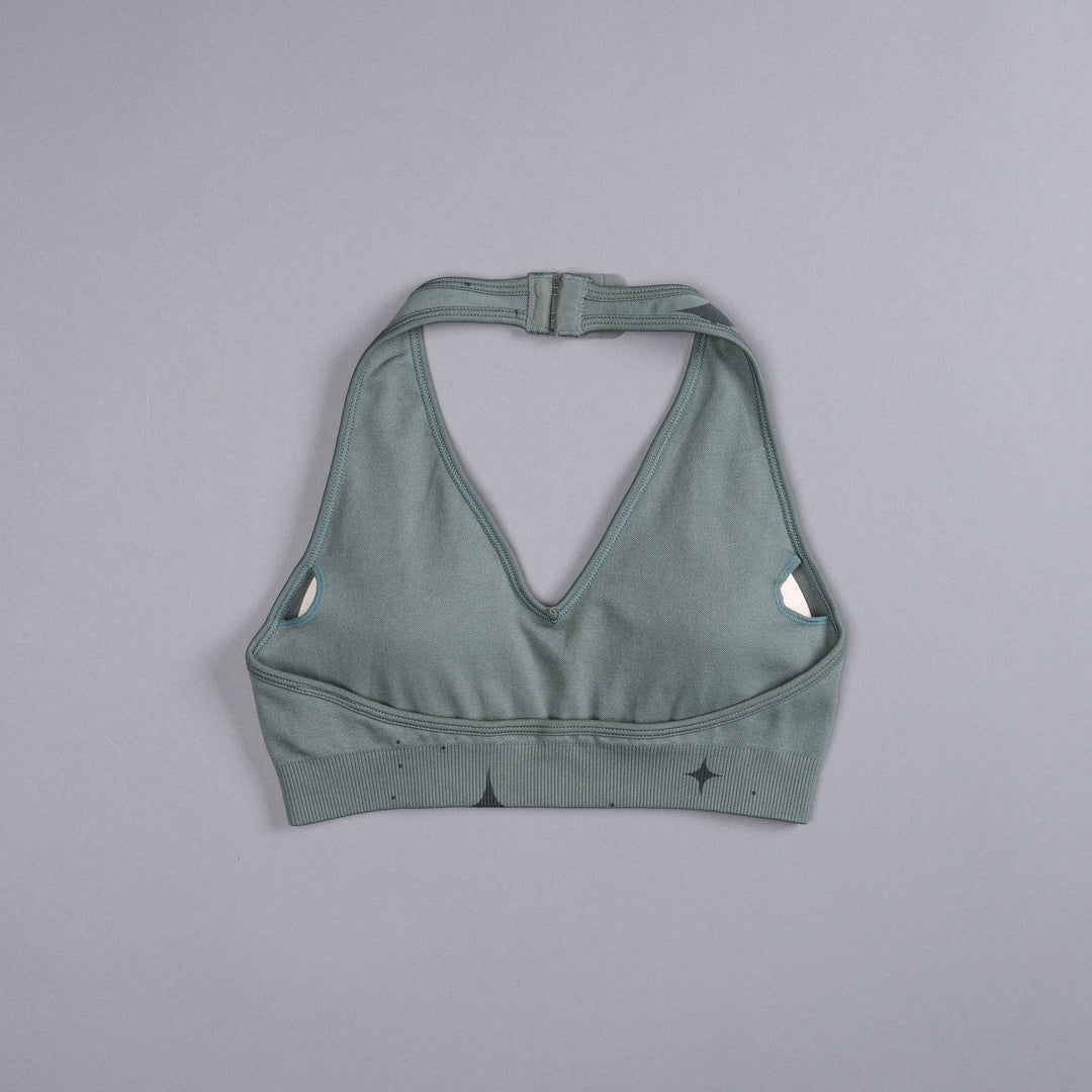 Hardcore "Everson Seamless" Halter Bra in Greek Stone Starry Night