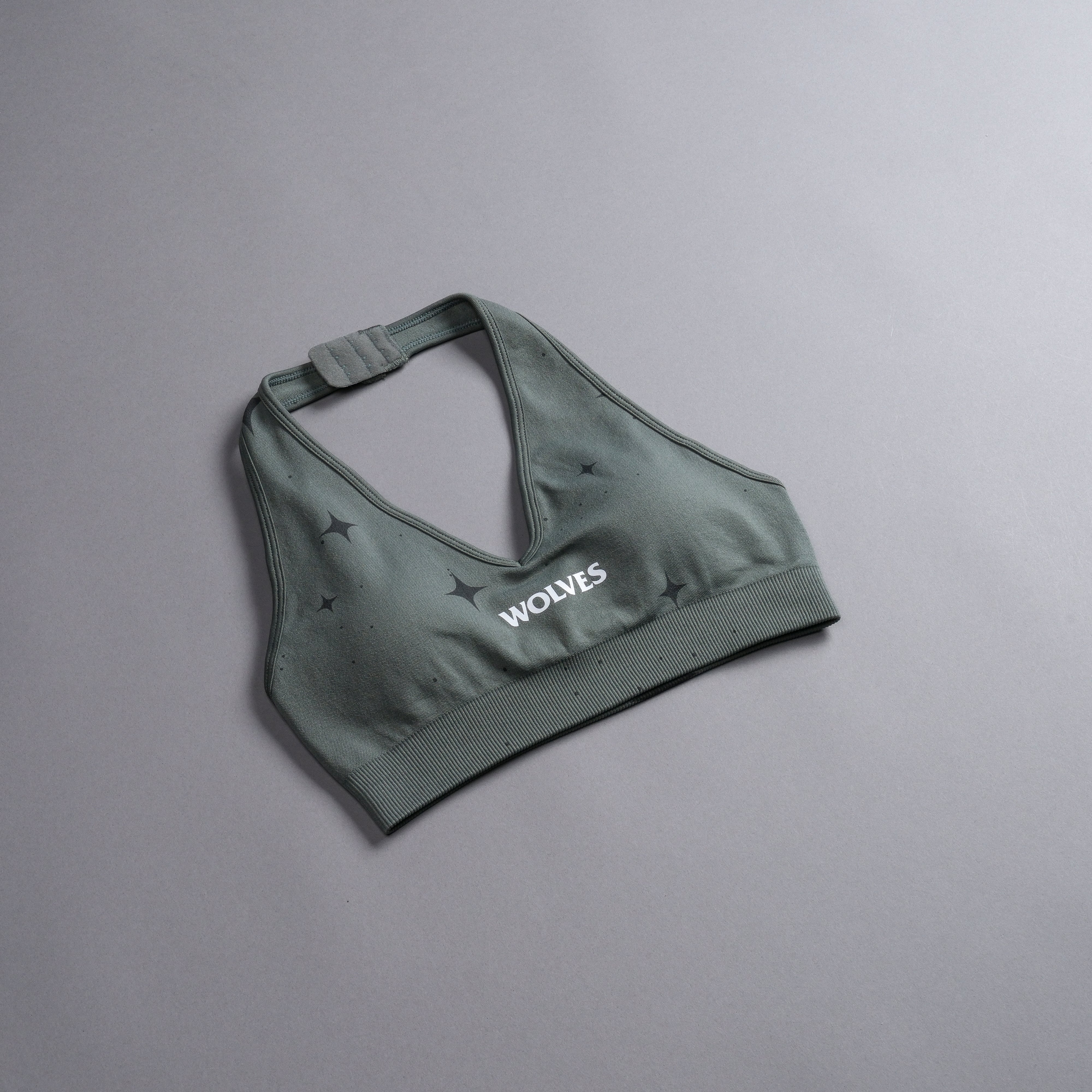 Hardcore "Everson Seamless" Halter Bra in Greek Stone Starry Night