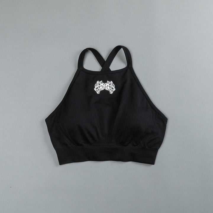 IYKYK "Everson Seamless" High Neck Bra in Black
