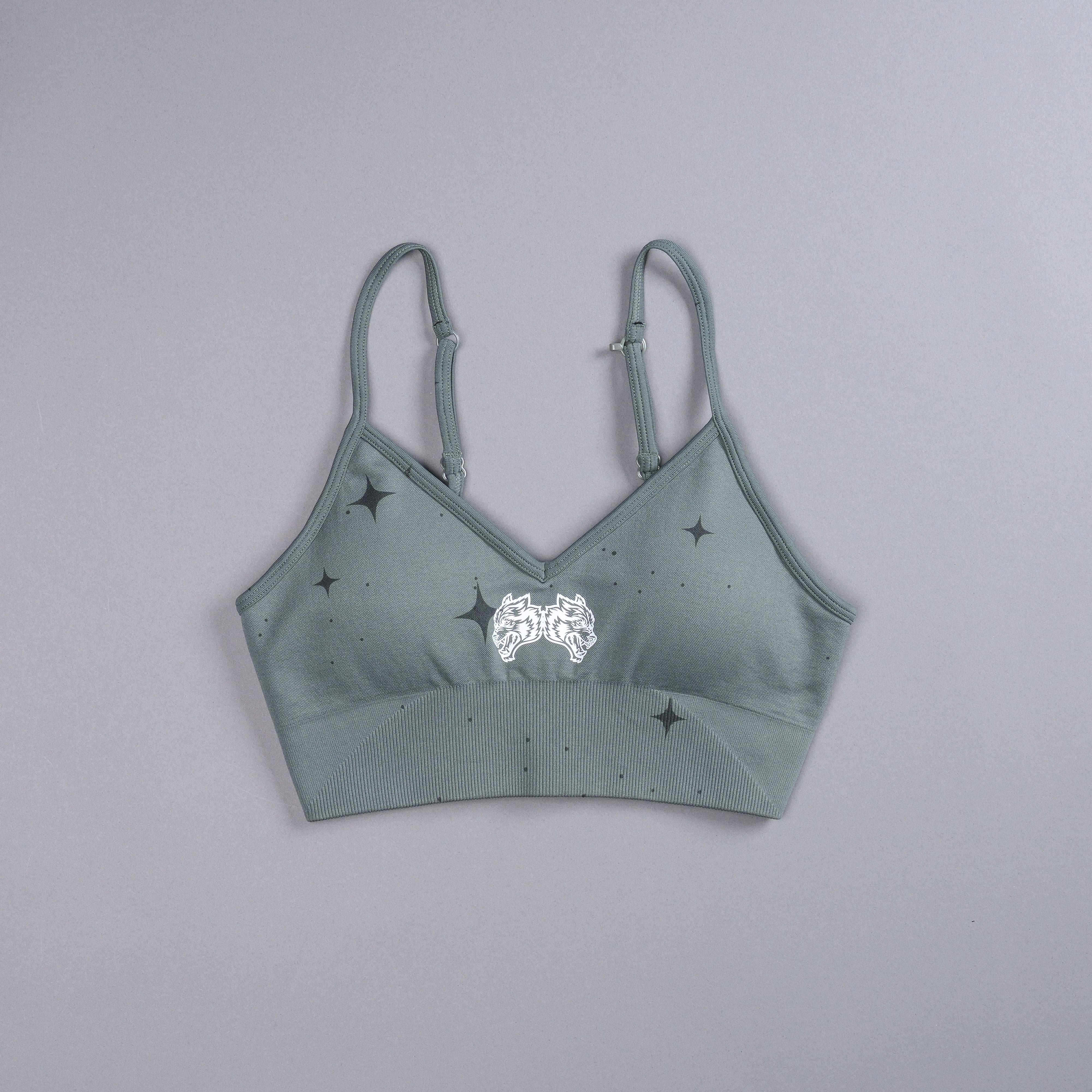 IYKYK Everson Seamless "Sports" Bra in Greek Stone Starry Night