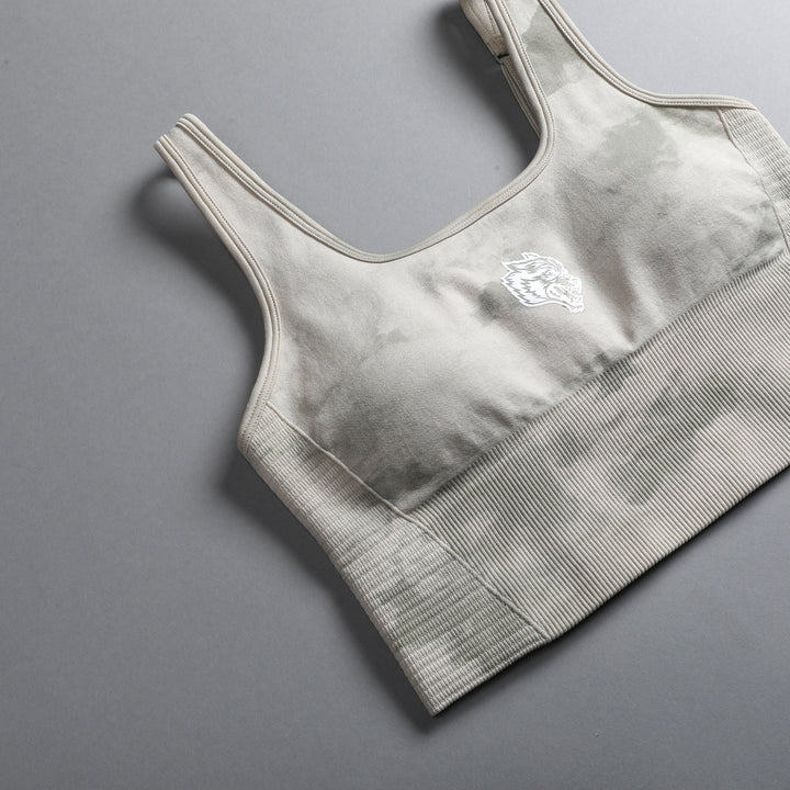 Pyramid V2 "Everson Seamless" Valencourt Bra in Cactus Gray Ghost Clouds