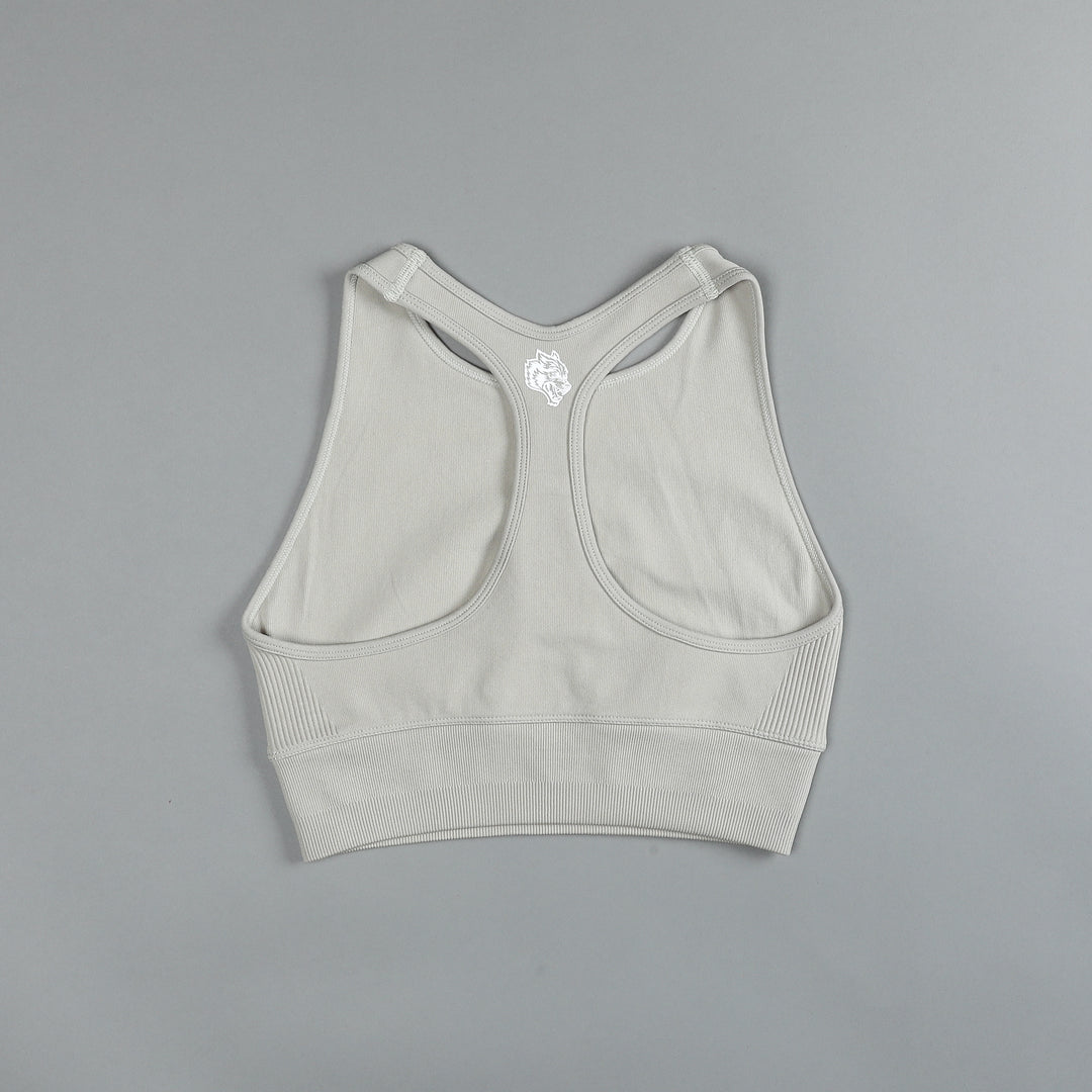 Living "Everson Seamless" Racerback Tank in Cactus Gray
