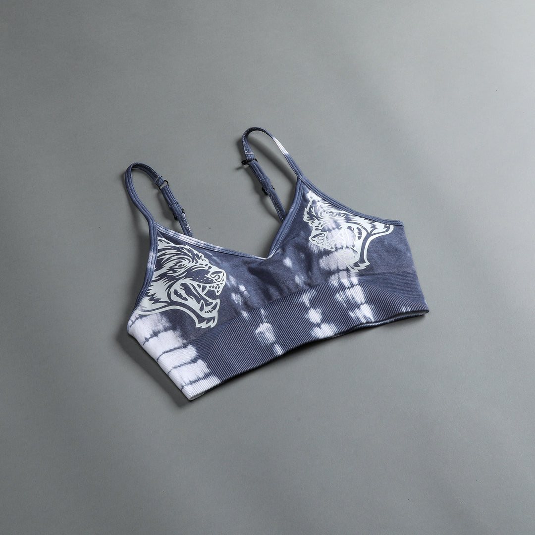 Dual "Everson Seamless" Sports Bra in Norse Blue Serpent
