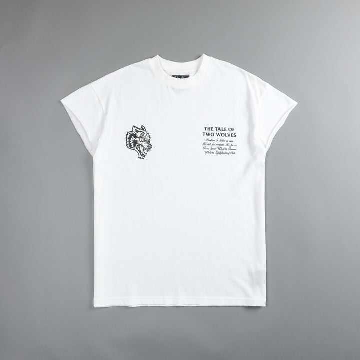 Southwest Paisley "Premium Vintage" (Cap Sleeve) Tee in Cream