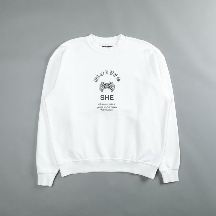 Chopper She London Crewneck in Cream