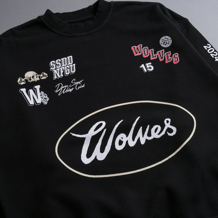 Live Fast V2 She London Crewneck in Black