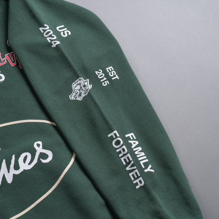 Live Fast V2 She London Crewneck in Norse Green