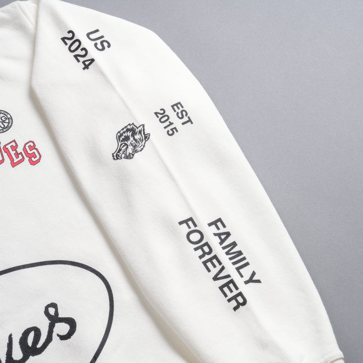 Live Fast V2 She London Crewneck in Cream