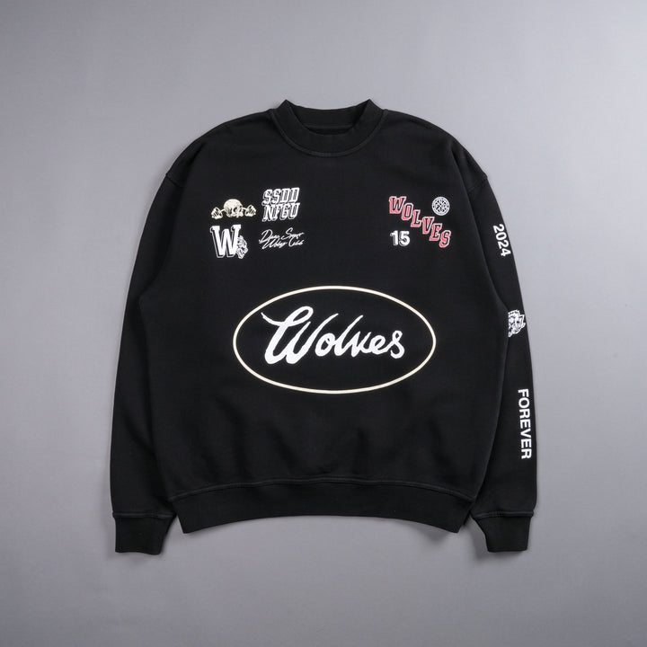 Live Fast V2 She London Crewneck in Black