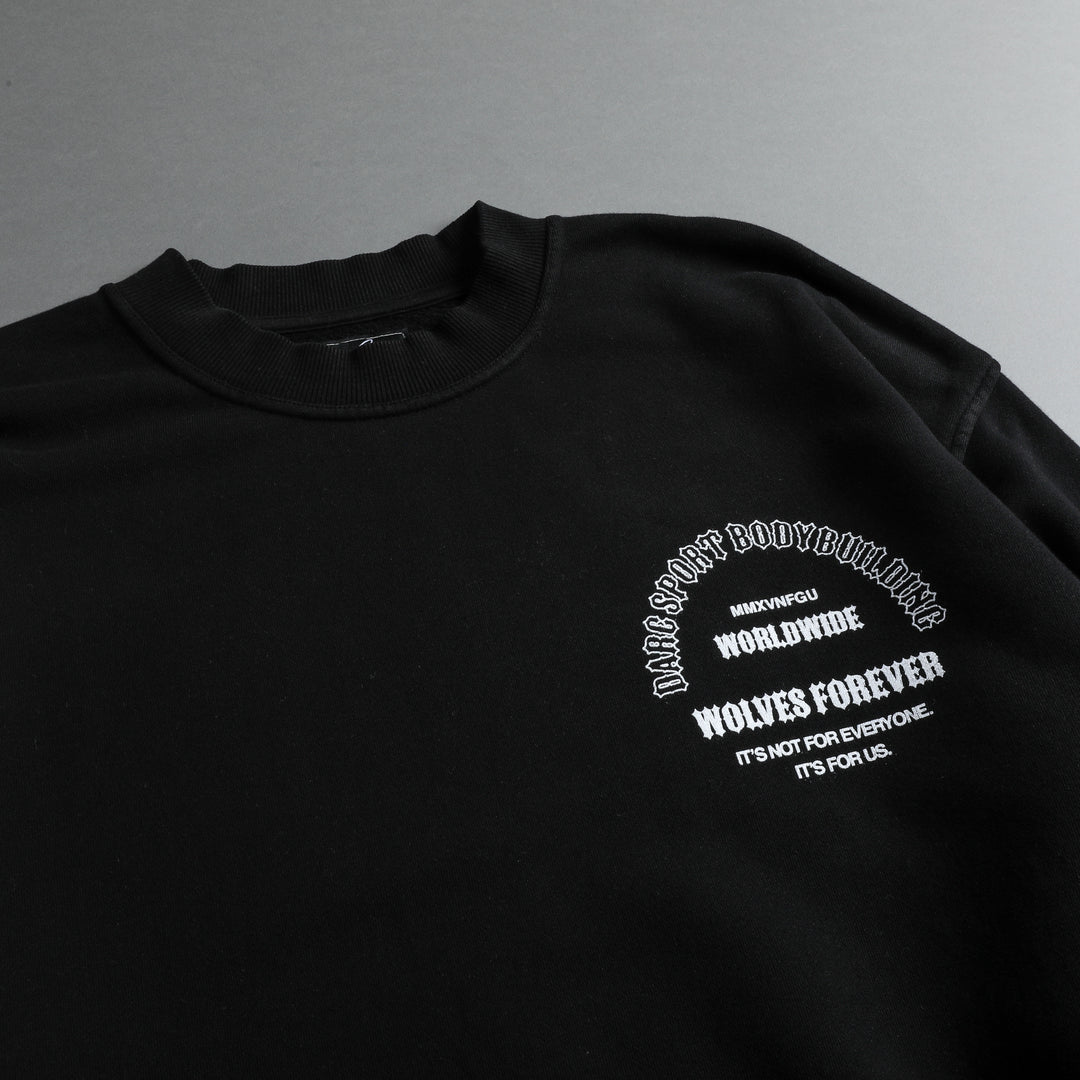 The One You Feed "Vintage London" Crewneck in Black