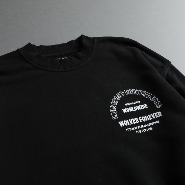 The One You Feed "Vintage London" Crewneck in Black