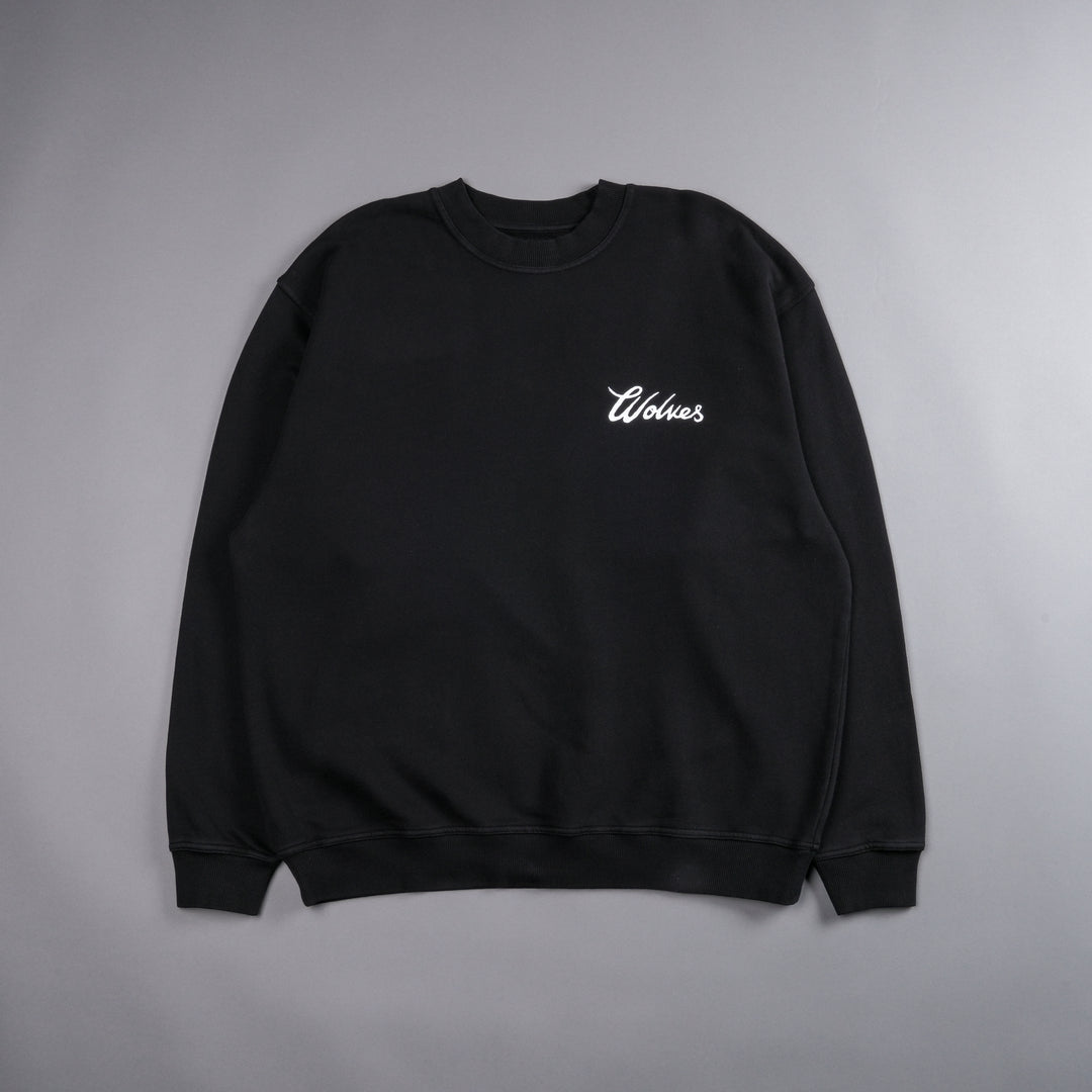 Renowned "Vintage London" Crewneck in Black