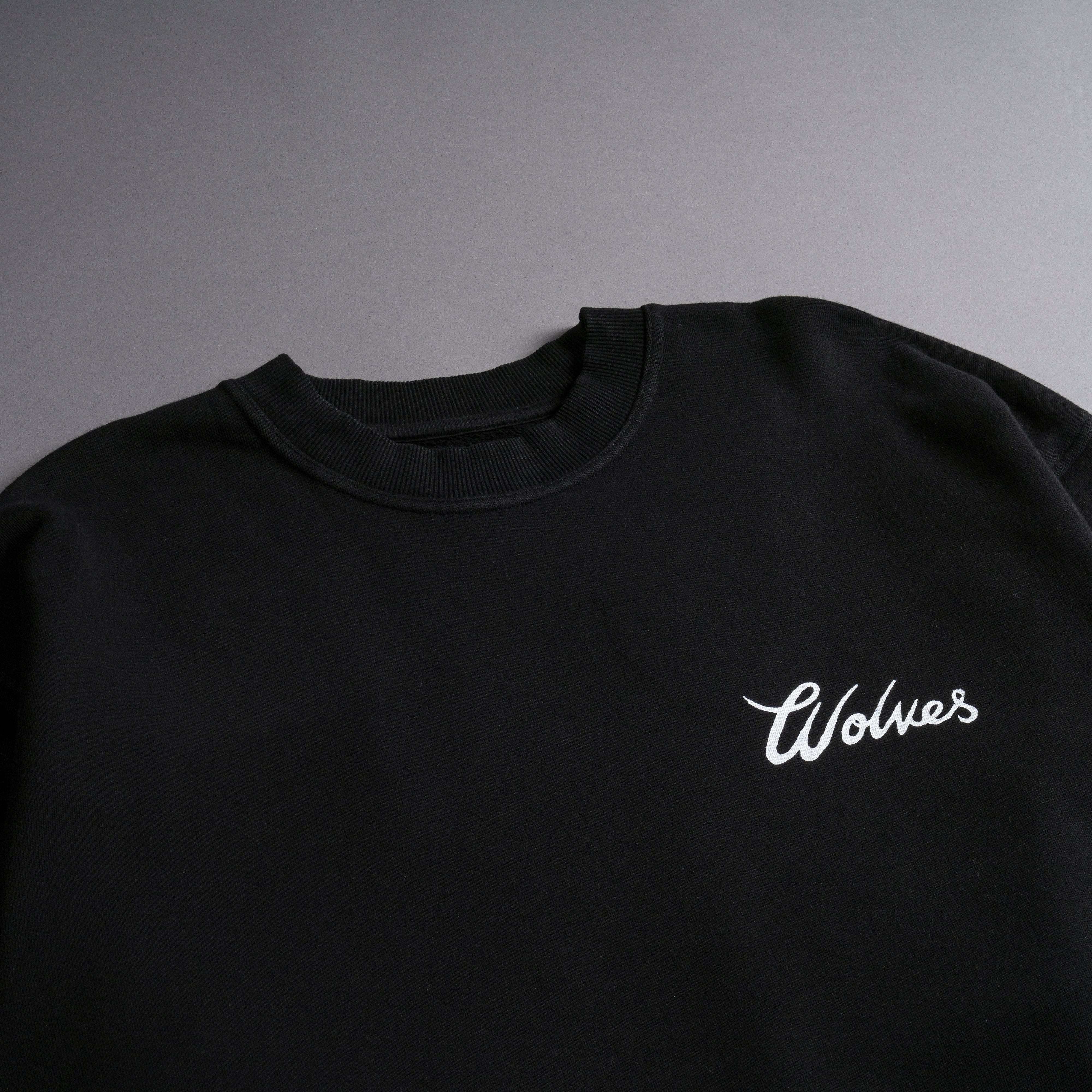 Renowned "Vintage London" Crewneck in Black