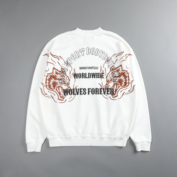 The One You Feed "Vintage London" Crewneck in Cream