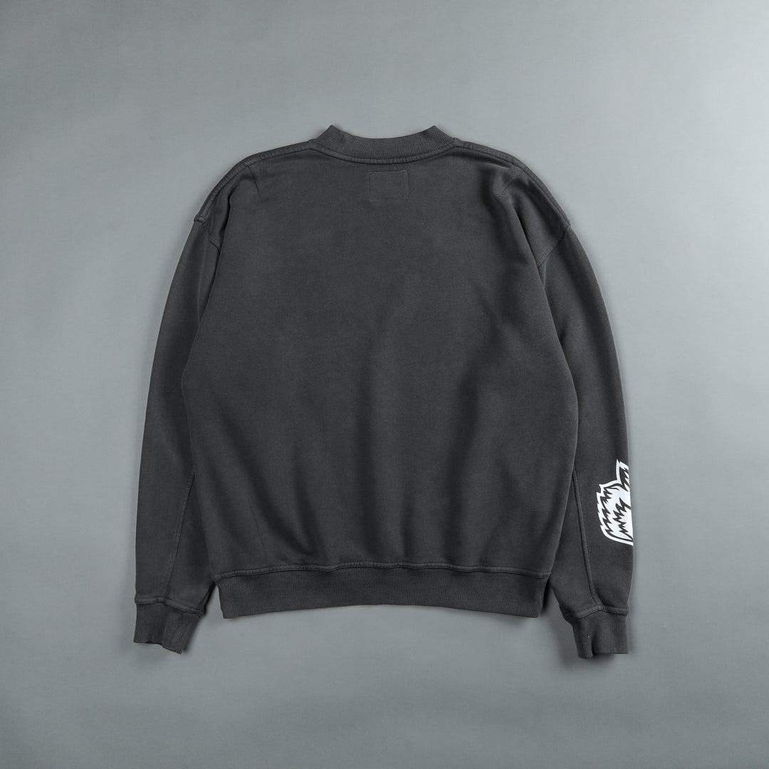 Sewn Together "Vintage Cornell" She Crewneck in Wolf Gray