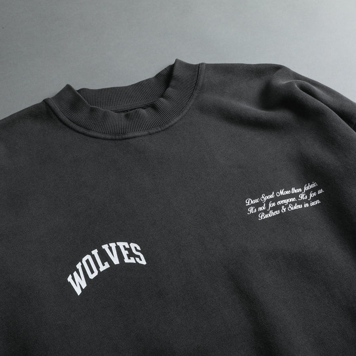 Sewn Together "Vintage Cornell" She Crewneck in Wolf Gray