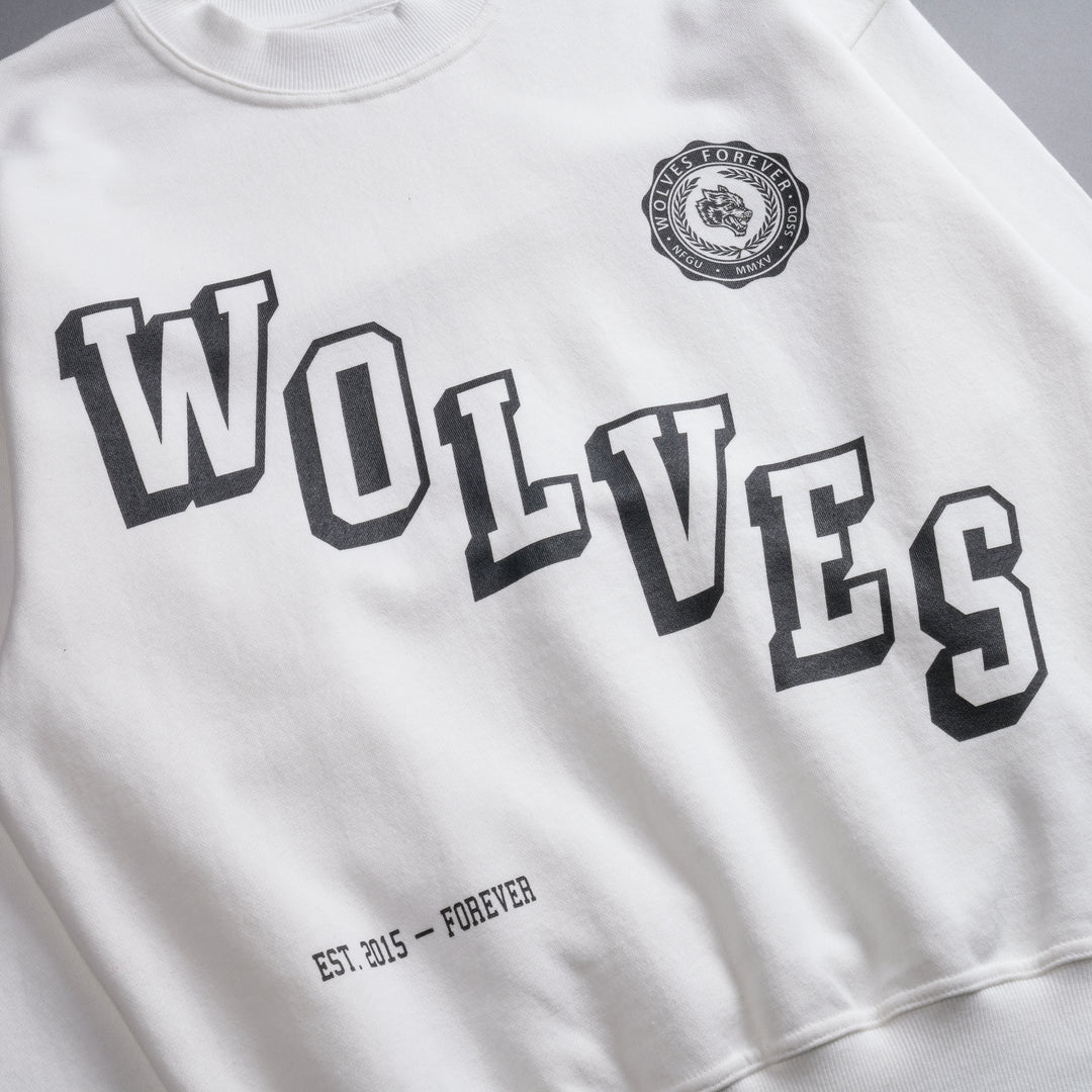 Stairs She "Cornell" Crewneck in Cream