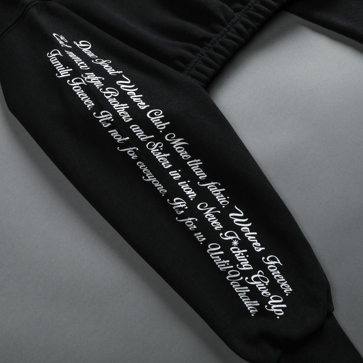 In Our Heart "Vintage Gwen" (Cropped) Crewneck in Black