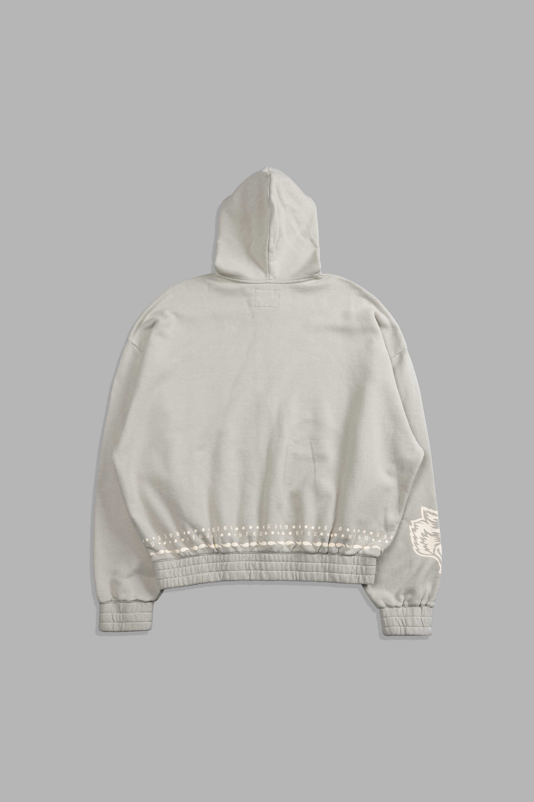 Western Wolves "Vintage Chambers" Zip Hoodie in Cactus Gray