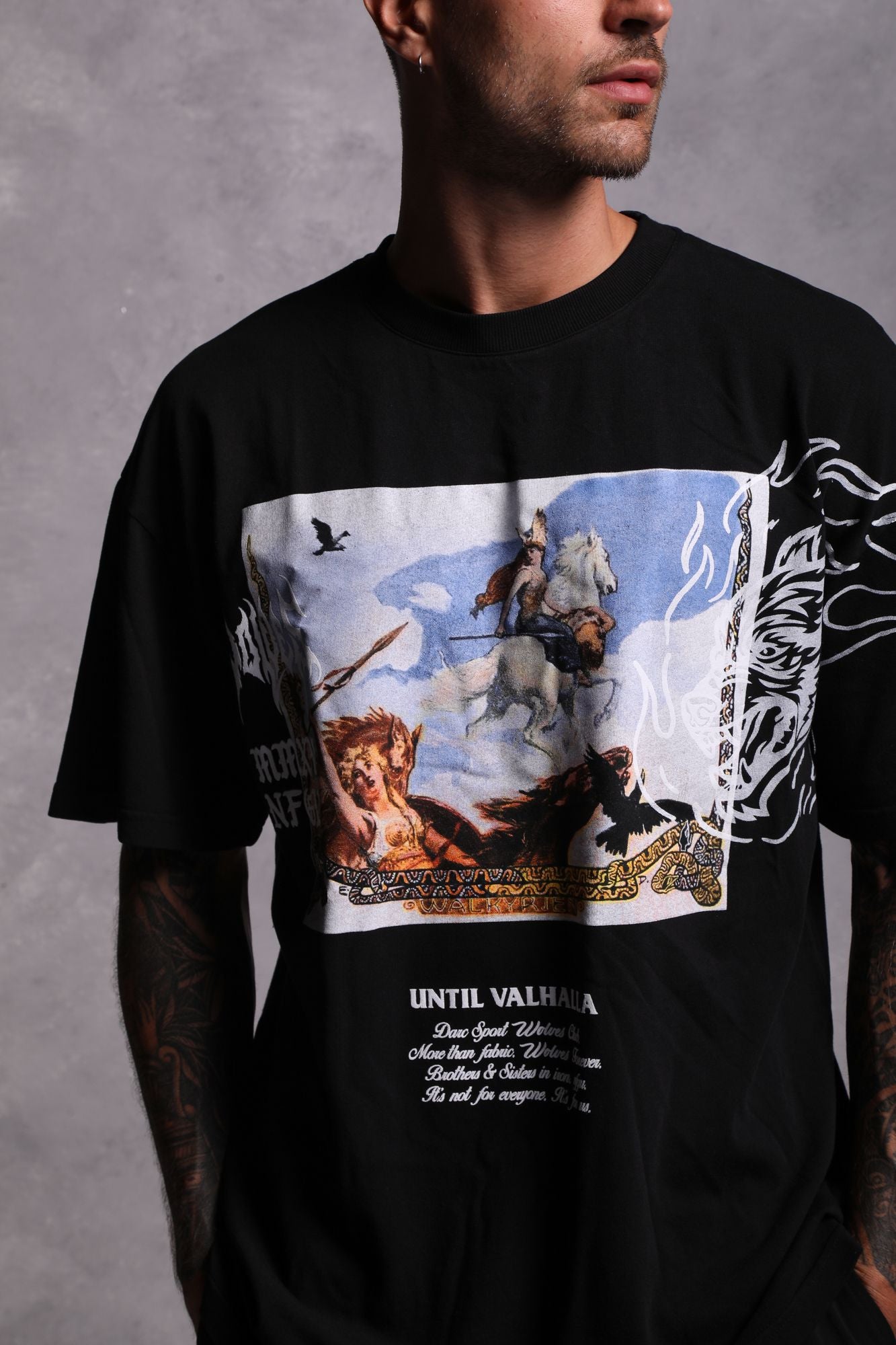 Until Our End "Premium" Oversized Tee in Black