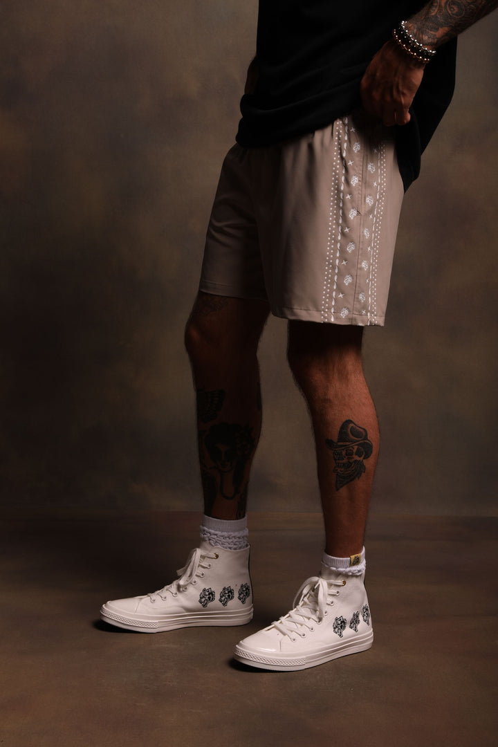 Western Reeves Shorts in Cactus Gray