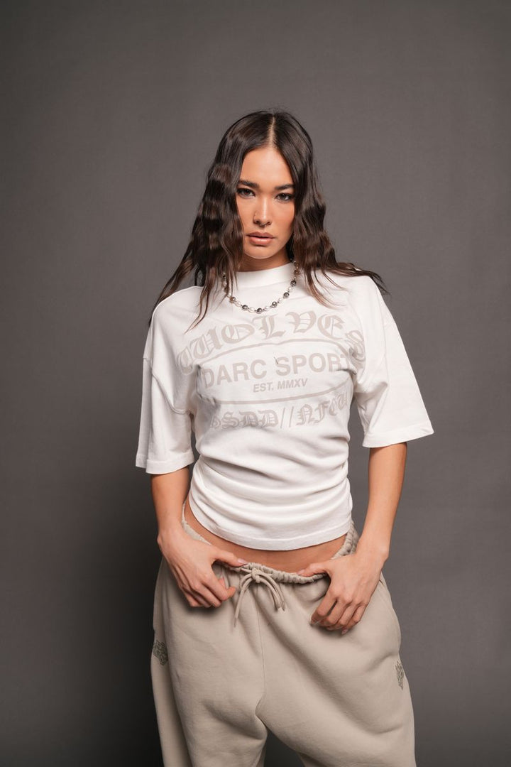 Darc Emblem Pump Cover In Cream