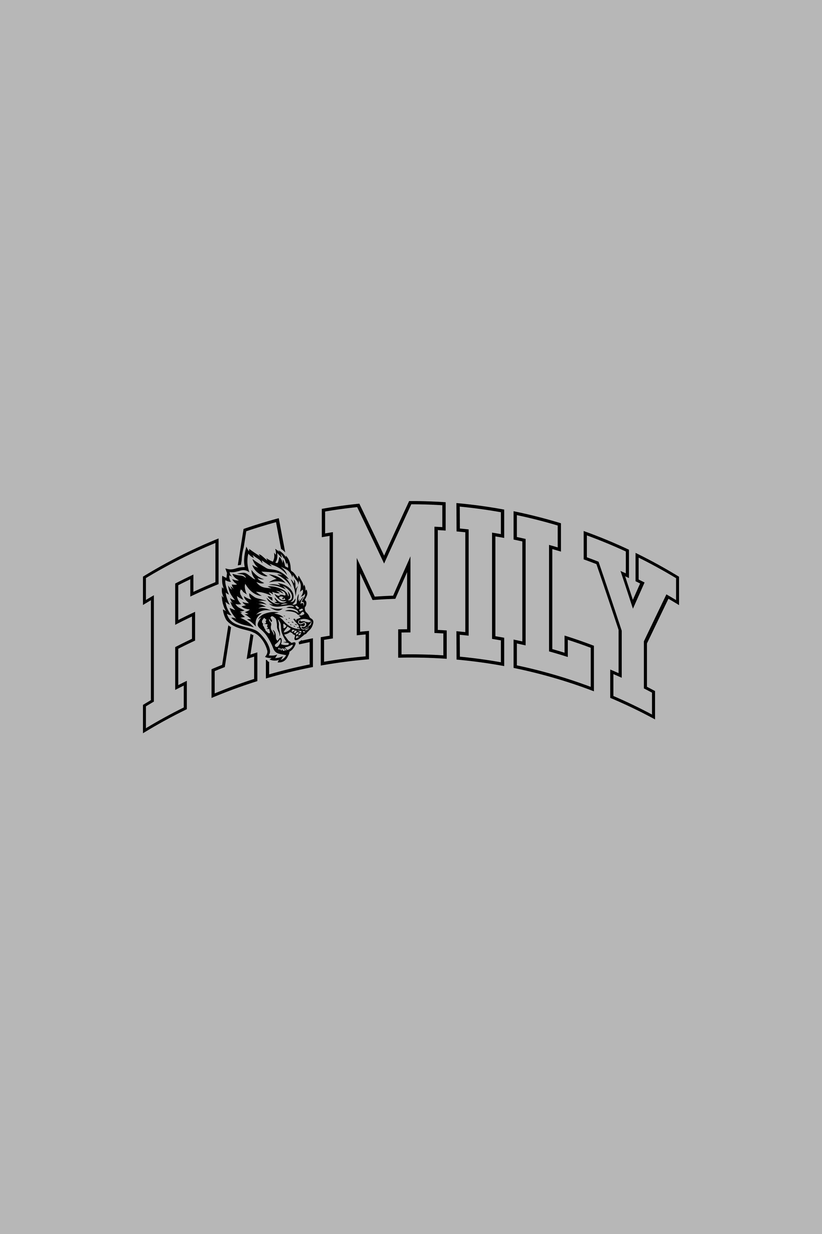 Family Forever Large Decal In Black