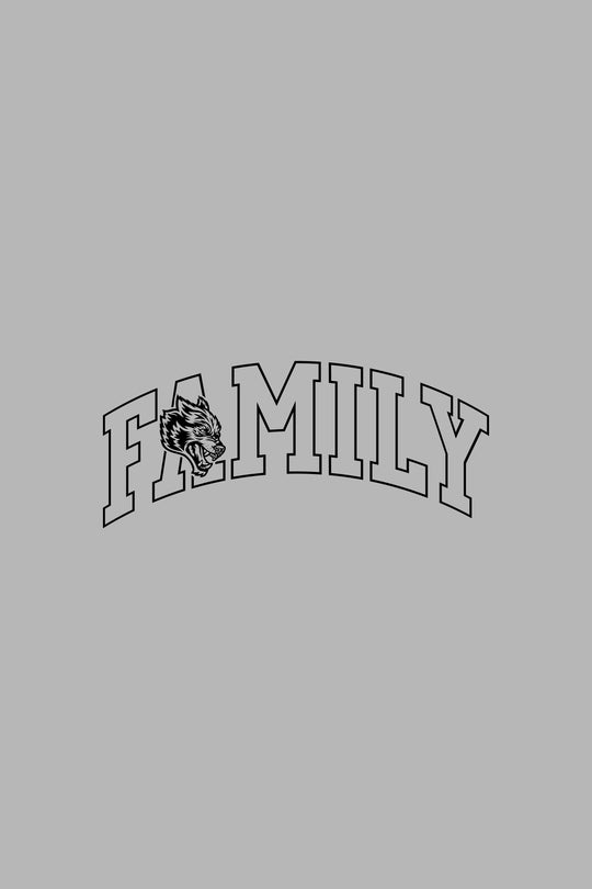 Family Forever Large Decal In Black