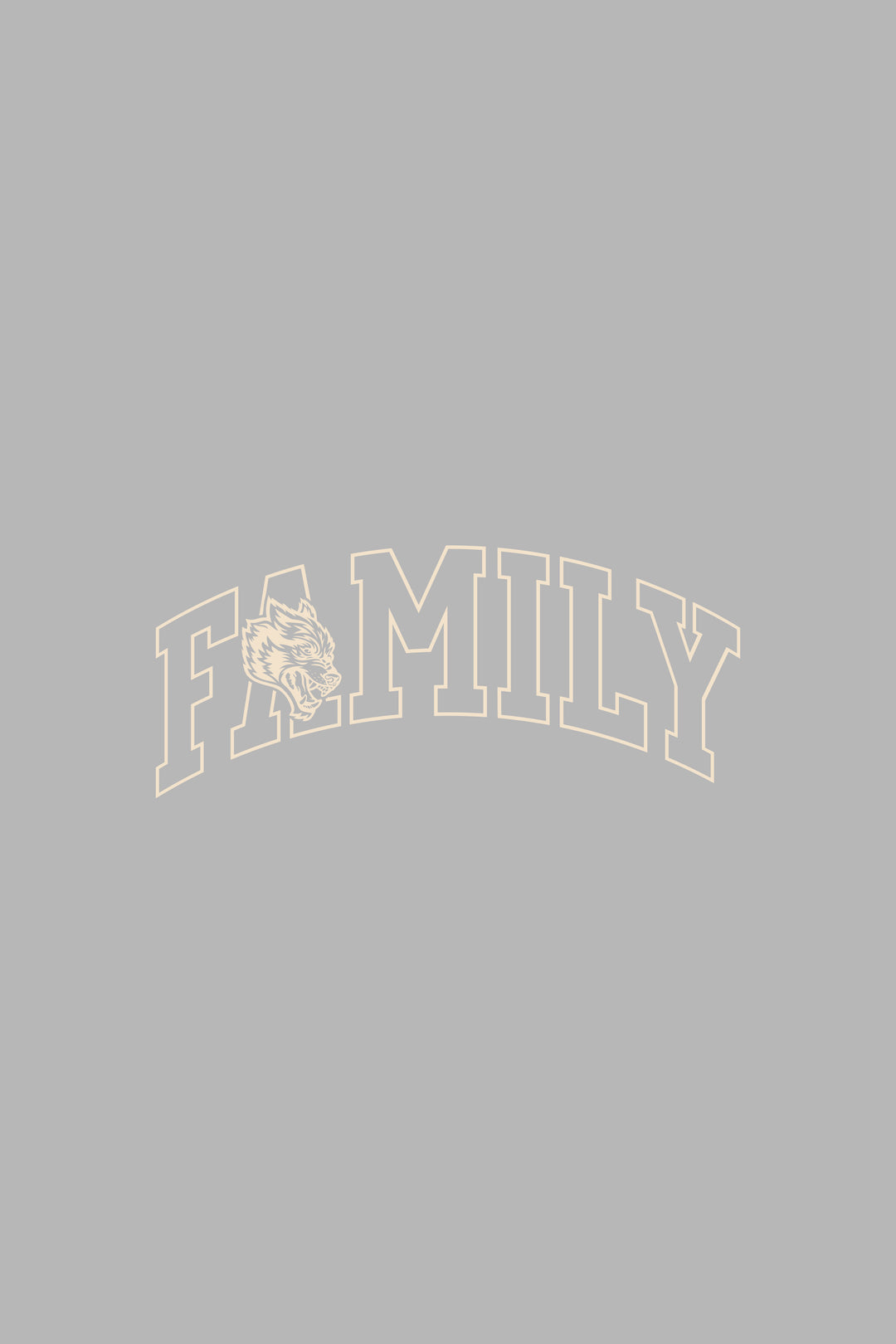 Family Forever Large Decal In Cream