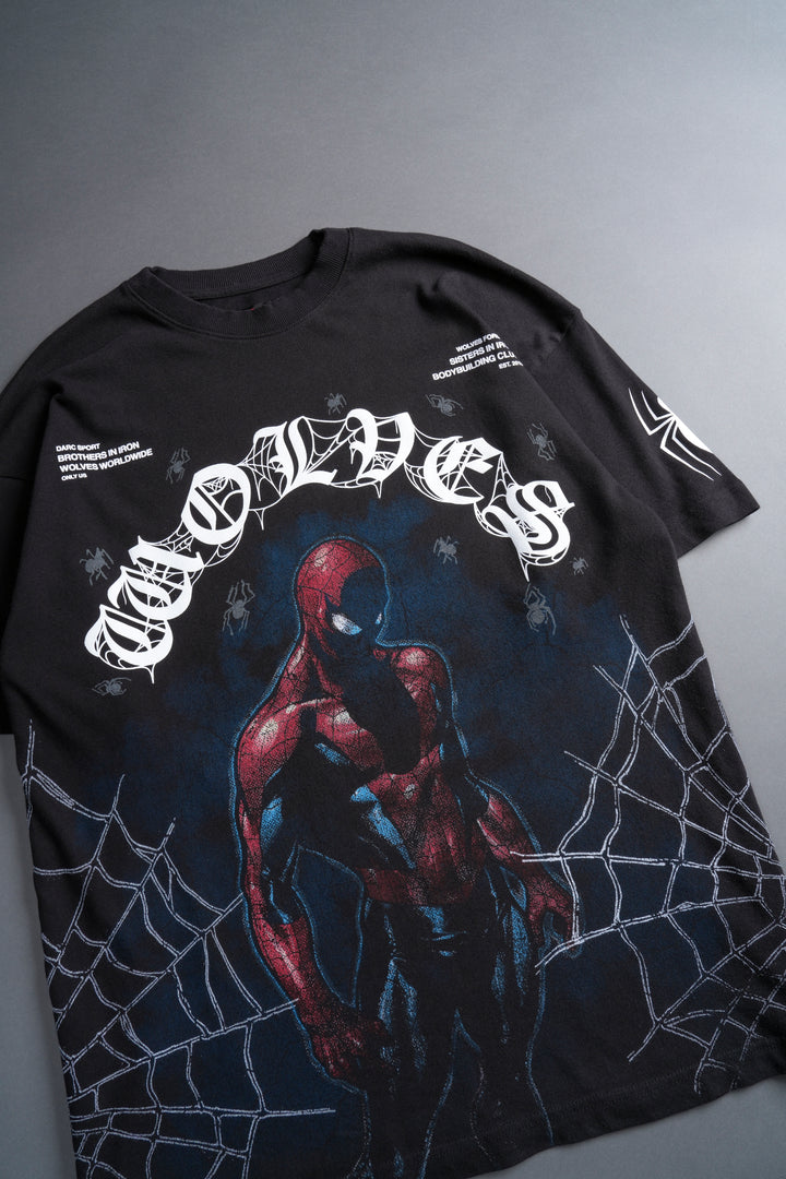 Spider-Man Energy "Premium" Oversized Tee in Black