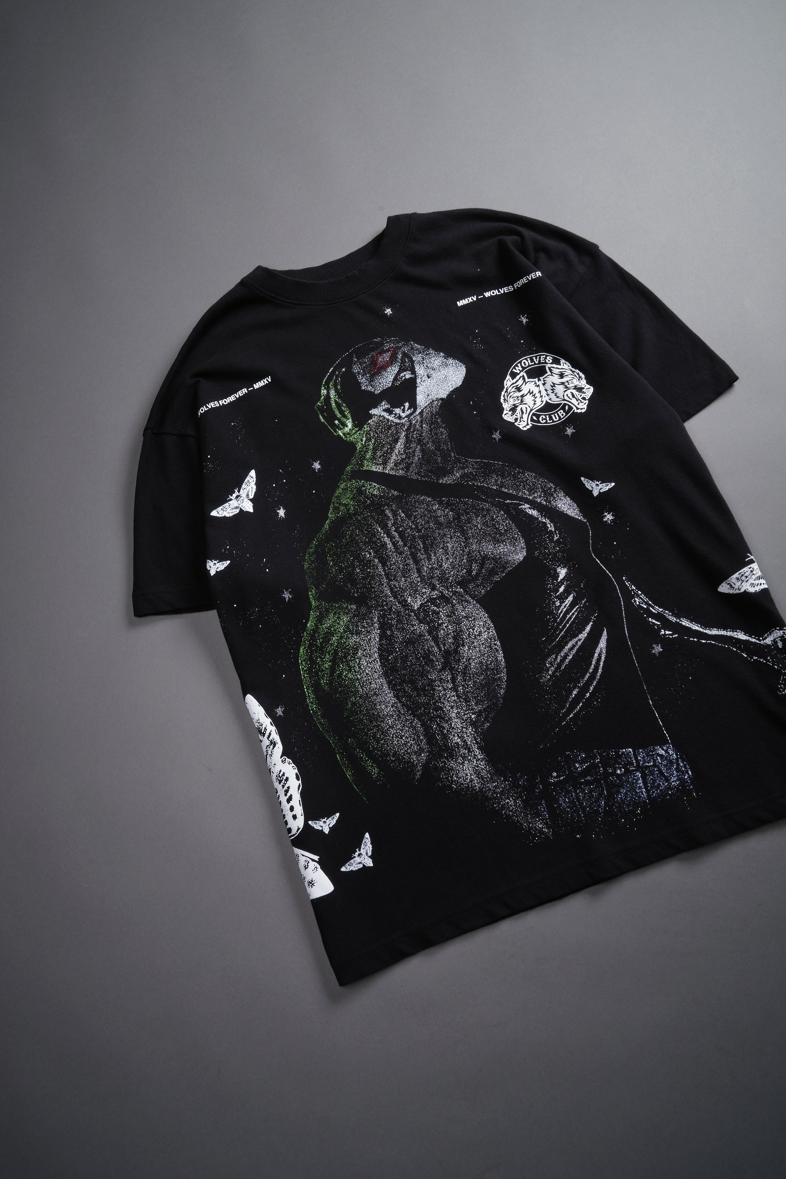 Bane "Side By Side" Oversized Tee in Black