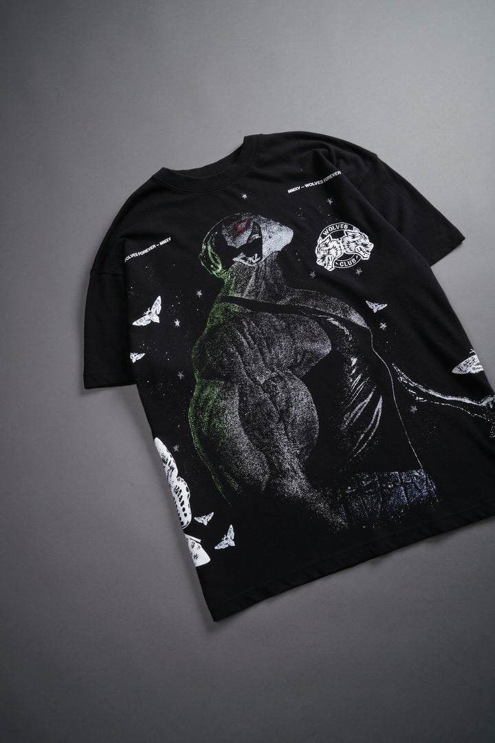 Bane "Side By Side" Oversized Tee in Black