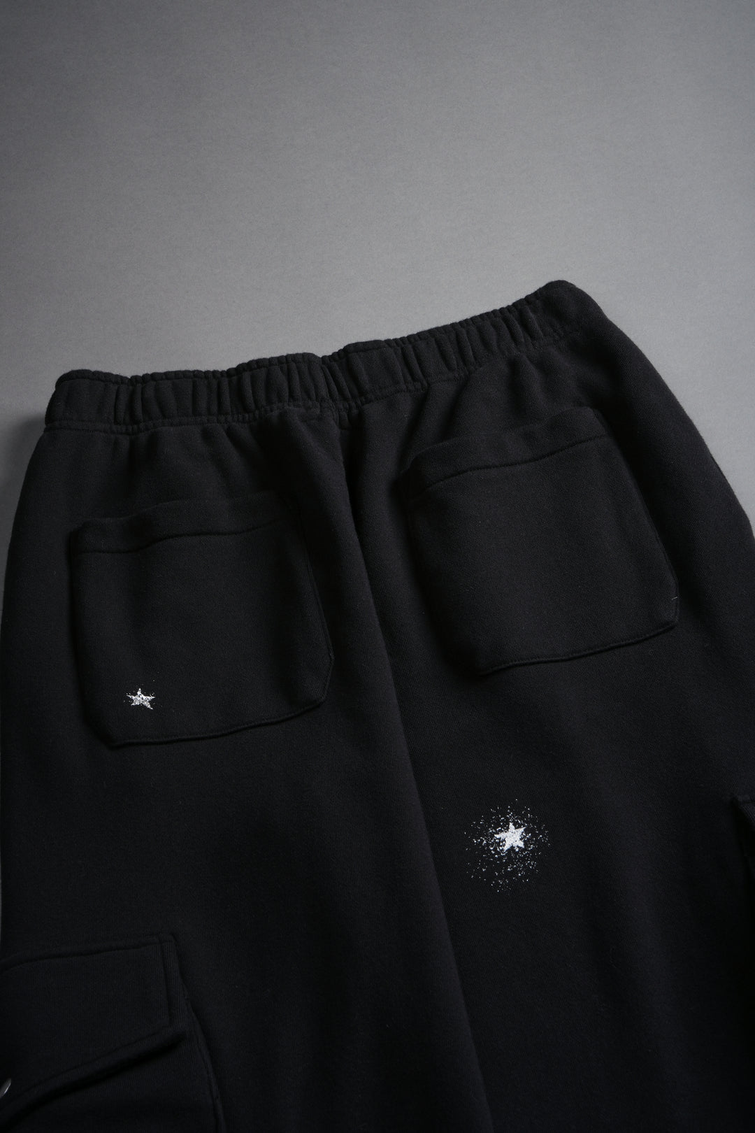 Moonlight She Big Cozy Cargo Sweats in Black