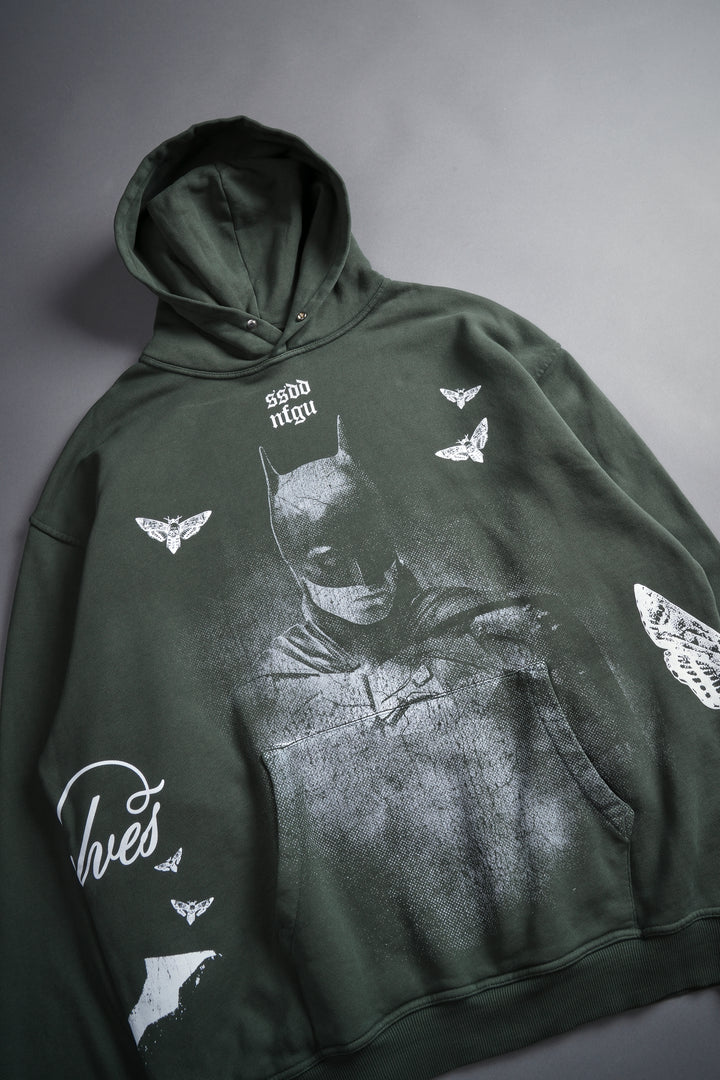 (1 Of 500) The Batman "Pierce" Hoodie in Green Ivy