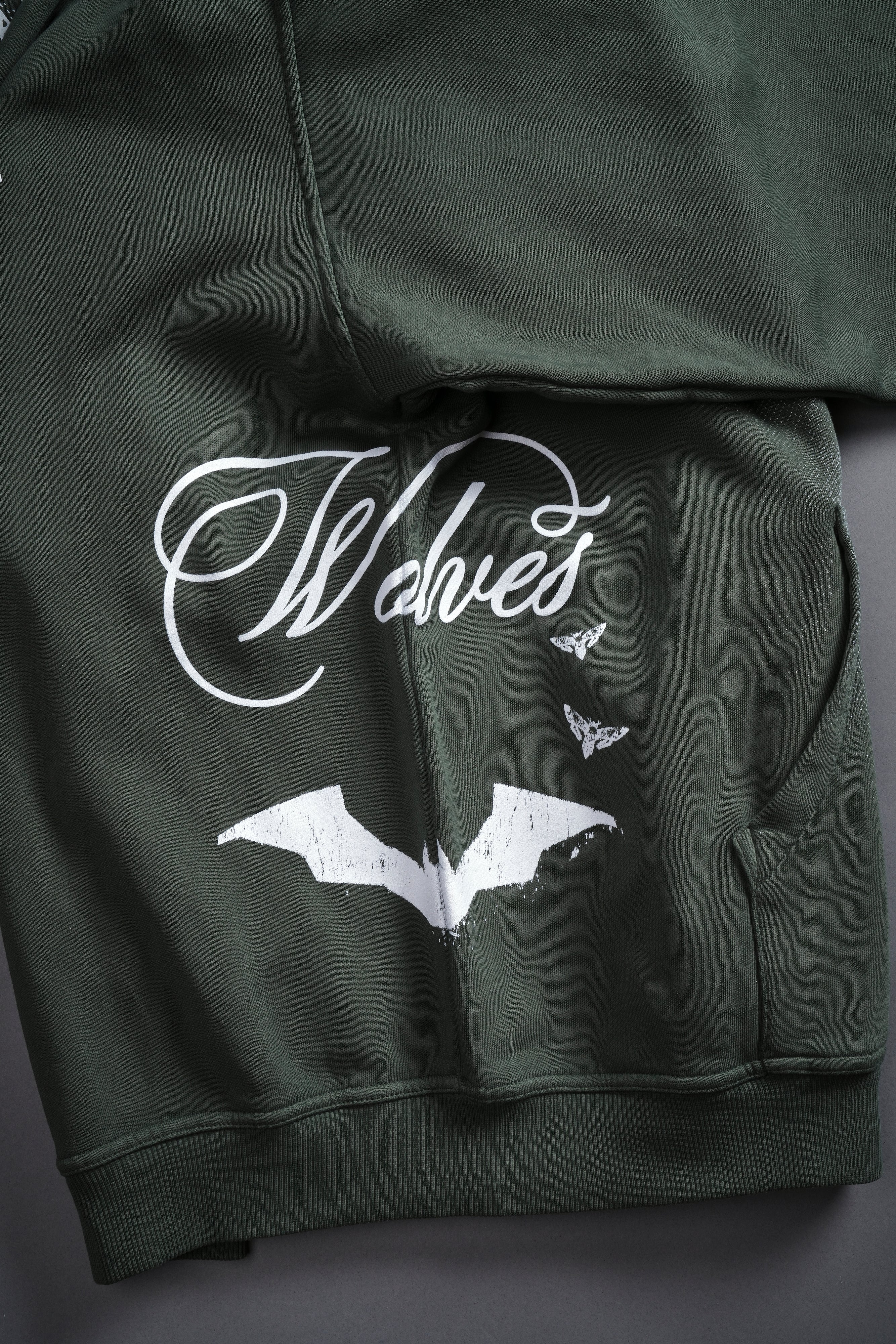 (1 Of 500) The Batman "Pierce" Hoodie in Green Ivy
