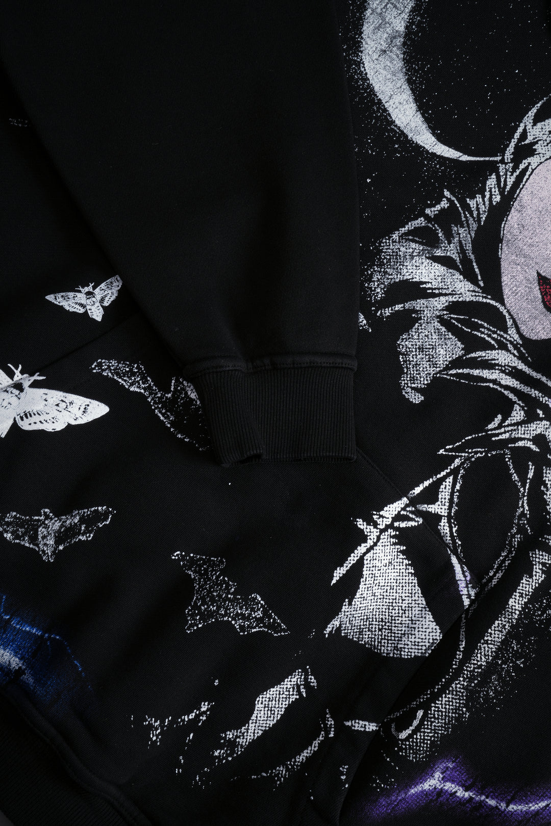 Catwoman "Side-By-Side" Bishop Hoodie in Black