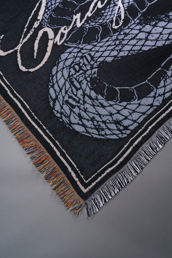 Revival Tapestry Blanket in Black