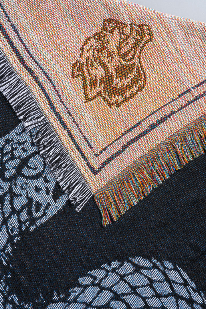 Revival Tapestry Blanket in Black