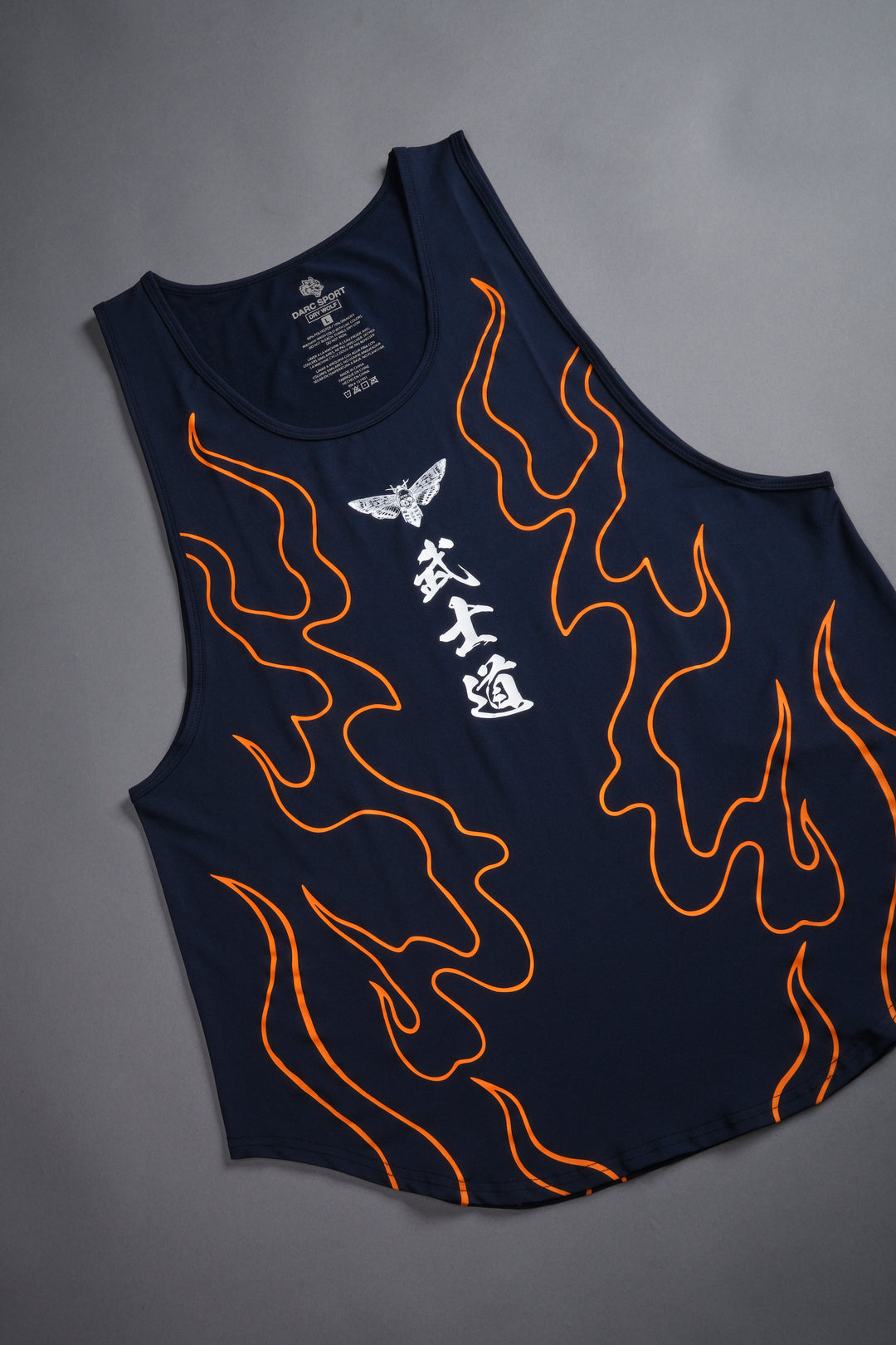 Okami "Dry Wolf" (Drop) Tank in Navy