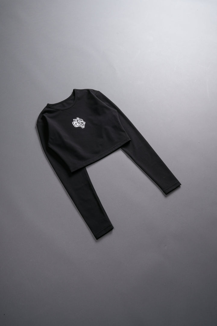 Single Wolf L/S "Energy" Top in Black