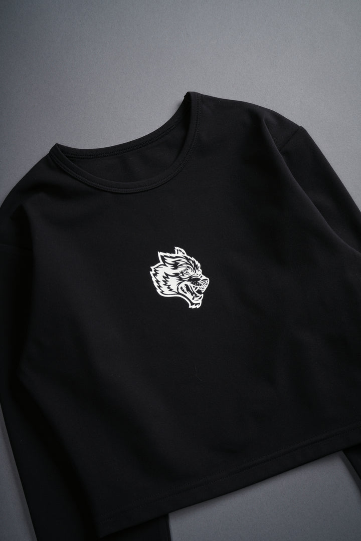 Single Wolf L/S "Energy" Top in Black