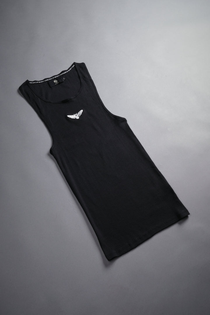 Death Moth "Ribbed" Tank in Black